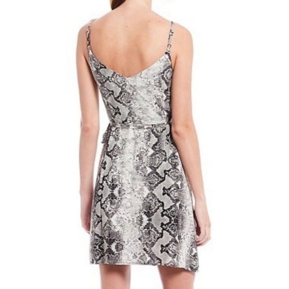 Sanctuary Snakeprint, wrap dress, size large. - Picture 3 of 12